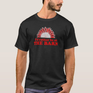 Camiseta Eu Preferiria Estar na Fazenda de Girassóis de Cav