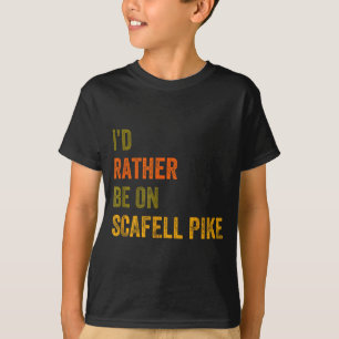 Camiseta Eu Preferiria Estar No Scafell Pike Lake District