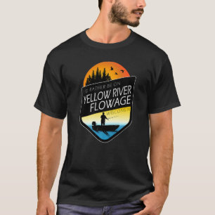 Camiseta Eu Preferiria Estar No Yellow River Flowage Wiscon