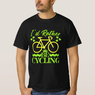 Camiseta eu preferiria estar pedalando