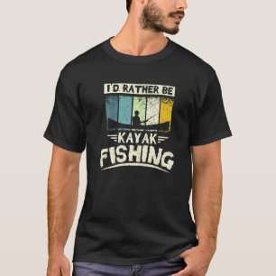 Camiseta Eu Preferiria Estar Pescando de Caiaque
