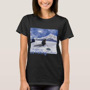 Camiseta Eu Preferiria Estar Pescando no Gelo em Minnesota
