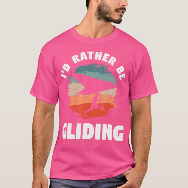Camiseta Eu Preferiria Estar Planando Asa Delta (Frente)