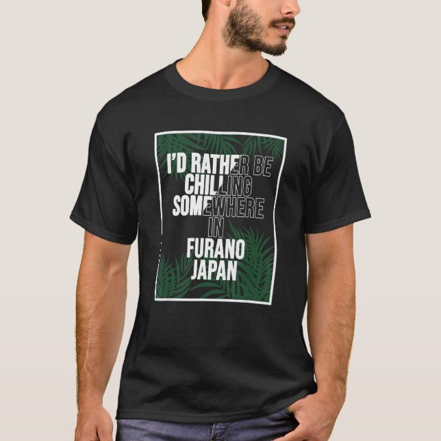 Camiseta Eu Preferiria Estar Relaxando em Algum Lugar em Fu (Frente)