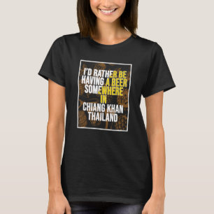Camiseta Eu Preferiria Estar Tomando Uma Cerveja Em Algum L