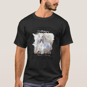 Camiseta Eu Preferiria Ficar Com Deus e Ser Julgado Pelo Mu