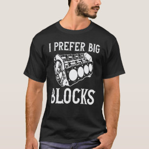 Camiseta Eu Prefiro Blocos Grandes Roupas para Entusiastas
