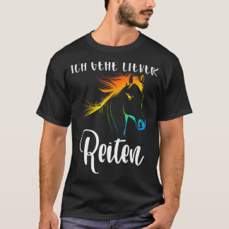 Camiseta Eu Prefiro Ir Montar, Cavalo Saltador, Cavalo Cava