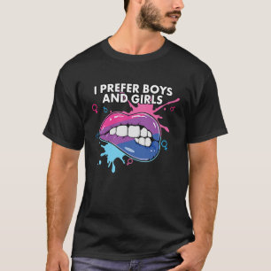 Camiseta Eu Prefiro Meninos E Meninas Orgulho Bissexual Bis