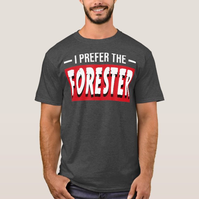 Camiseta Eu Prefiro O Presente Florestal Engraçado De Fores (Frente)