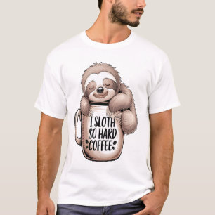 Camiseta Eu Preguiça Sem Café