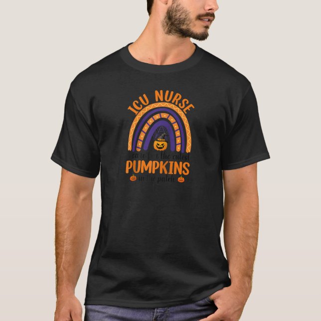 Camiseta Eu Preocupo-Me Com A Enfermeira Mal Pumpkins A Rai (Frente)