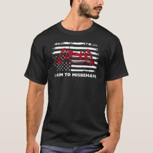 Camiseta Eu pretendo me comportar mal Archery Sayings