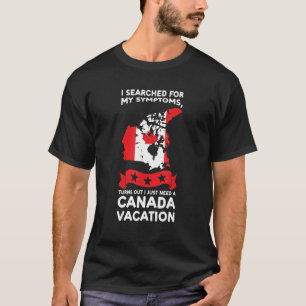 Camiseta Eu procurei pelos meus sintomas Canadá Canadá Cana