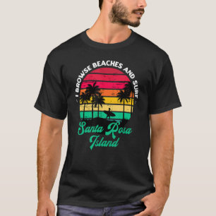 Camiseta Eu Procuro Praias E Papais noeis Surfs Rosa Island