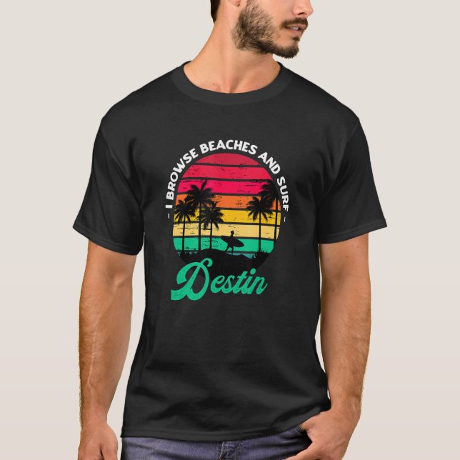 Camiseta Eu Procuro Praias E Surf Destruindo Navegando Na F (Frente)