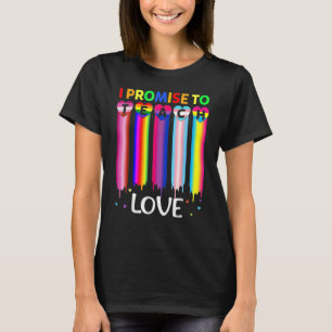 Camiseta Eu Prometo Ensinar O Orgulho Do Amor Lgbt Q Orgulh