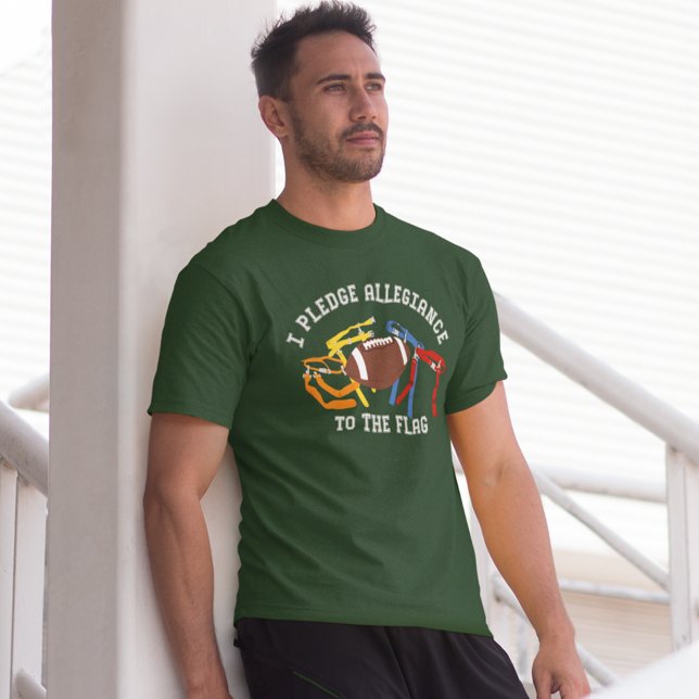 Camiseta Eu prometo fidelidade ao Gráfico de Futebol da Ban (Criador carregado)