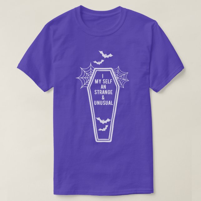 Camiseta Eu Próprio Sou Estranho E Incomum 1 (Frente do Design)