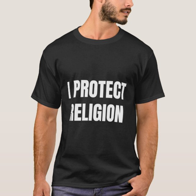 Camiseta Eu protejo a religião (Frente)