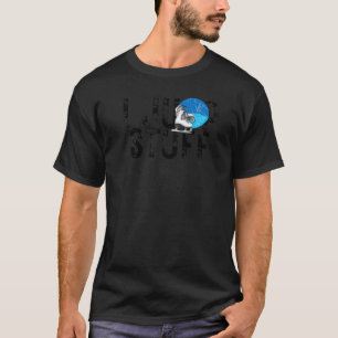 Camiseta Eu Pulo Coisas E Patino Para Homens Ou Mulheres