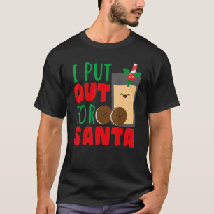 Camiseta Eu Pus Fora Para Papai Noel Cookie No Natal