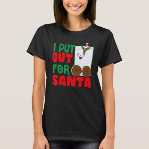 Camiseta Eu Pus Fora Para Papai Noel Cookie No Natal