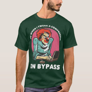 Camiseta Eu Quando Eu Ataque Um Compressor Para Ignorar Mús