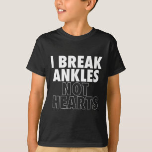 Camiseta Eu Quebro Ankles Não Corações Bysketbyll