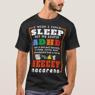Camiseta Eu Queria Poder Dormir Mas Minha Estúpida Perturba