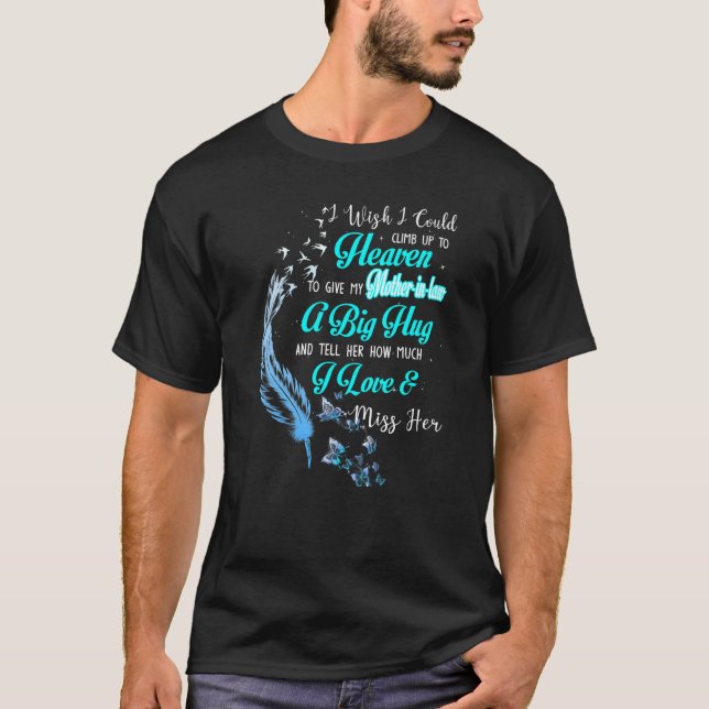 Camiseta Eu Queria Poder Subir Para O Céu Para Dar Minha Mã (Frente)