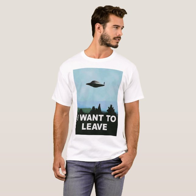 Camiseta Eu quero a variação engraçada da Estar-licença no (Frente Completa)