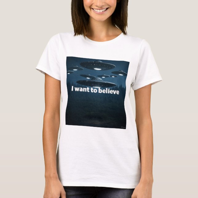 Camiseta Eu quero acreditar (Frente)