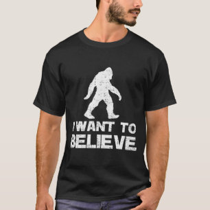 CAMISETA EU QUERO ACREDITAR EM BIGFOOT