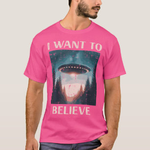 Camiseta Eu Quero Acreditar Em Homens Extraterrestres Alien