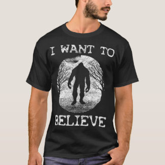 Camiseta Eu quero acreditar que a lua cheia é engraçada.