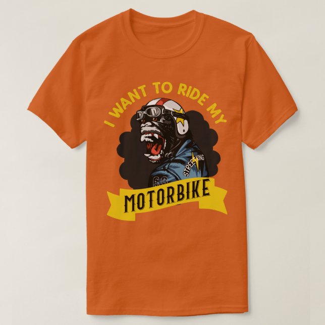 Camiseta Eu Quero Andar De Moto (Frente do Design)
