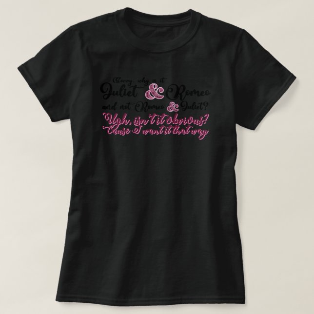 Camiseta Eu quero assim - musical de Juliet (Frente do Design)