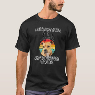 Camiseta Eu Quero Correr & Pendurar Com Pitbull
