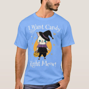 Camiseta Eu Quero Doces No Mim Feliz Truque De Halloween Ou