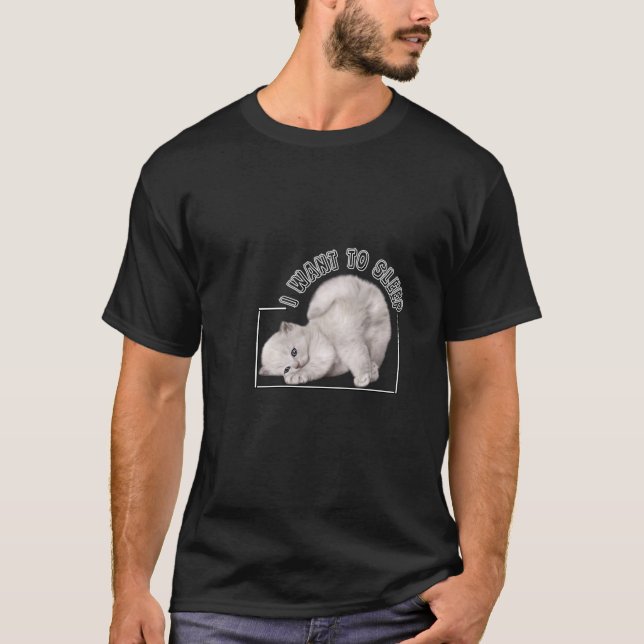 Camiseta Eu quero dormir (Frente)
