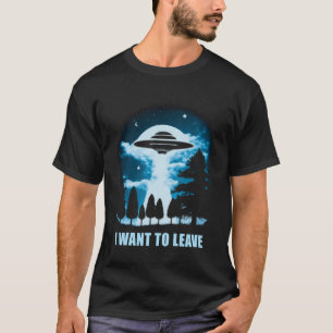 Camiseta Eu quero ir embora