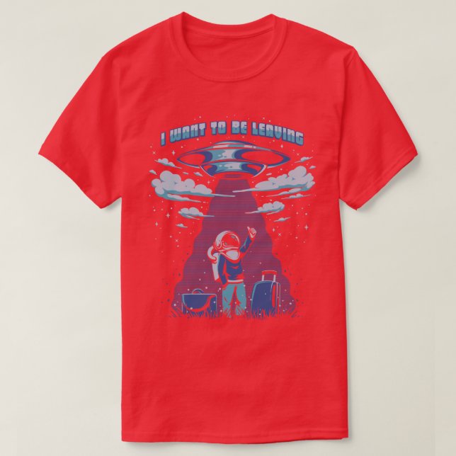 Camiseta Eu quero ir embora (Frente do Design)