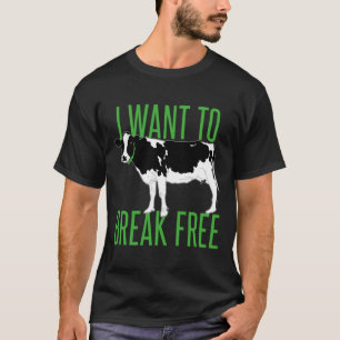 Camiseta eu quero me libertar - vaca