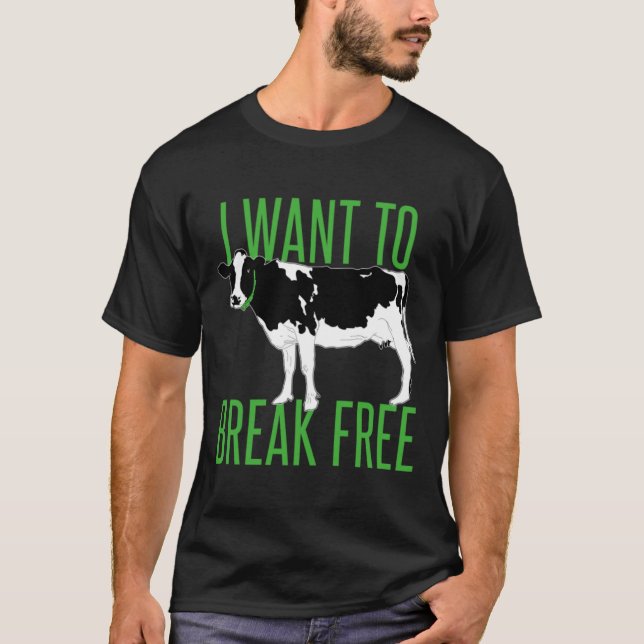 Camiseta eu quero me libertar - vaca (Frente)