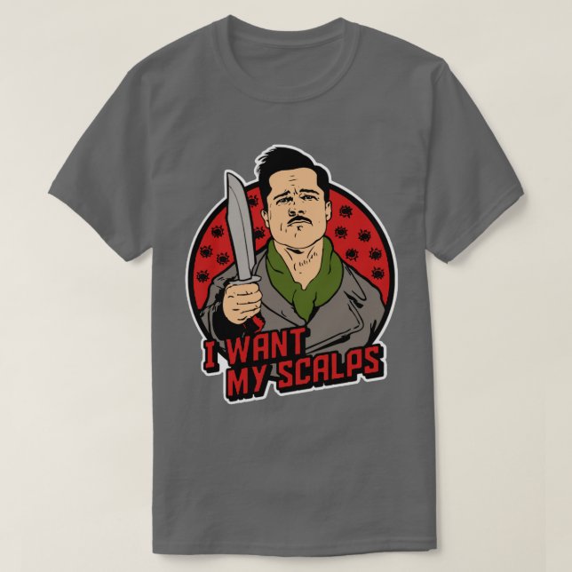 Camiseta Eu quero meu Scalps (Frente do Design)