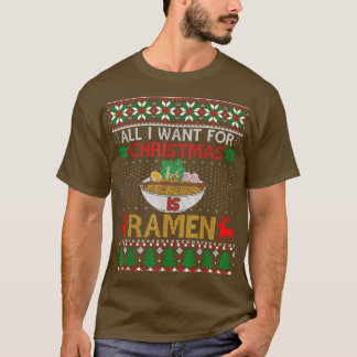 Camiseta Eu Quero O Natal É O Doce Ramen Ugly Xmas