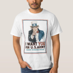 Camiseta Eu quero-o tio Sam