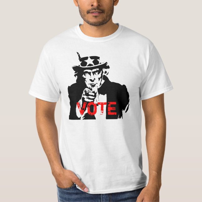 Camiseta Eu quero-o VOTAR (Frente)