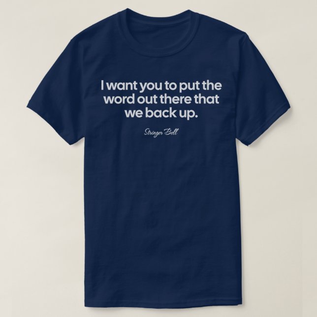 Camiseta Eu quero que você diga que nós apoiamos Str (Frente do Design)